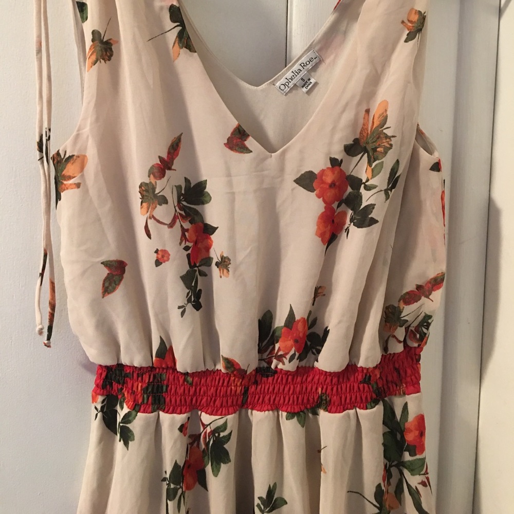 Ophelia Rose Dress (Red flowers)